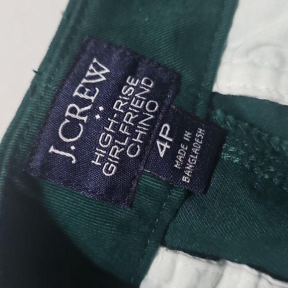 J. Crew High Rise Girlfriend Chino Pants Size 4P - Picture 4 of 6